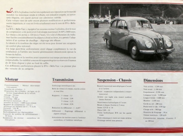 IFA F9 BelleVue 3 Cylinder Modelprogram 1952 Carbrochure (1373)